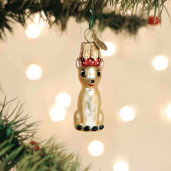 Old World Christmas Mini Clarice Blown Glass Ornament