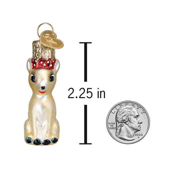 Old World Christmas Mini Clarice Blown Glass Ornament