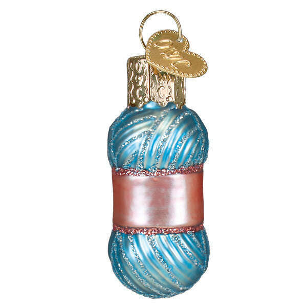 Old World Christmas Mini Crochet Blown Glass Ornament