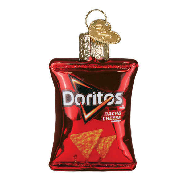 Old World Christmas Mini Doritos Nacho Cheese Blown Glass Ornament