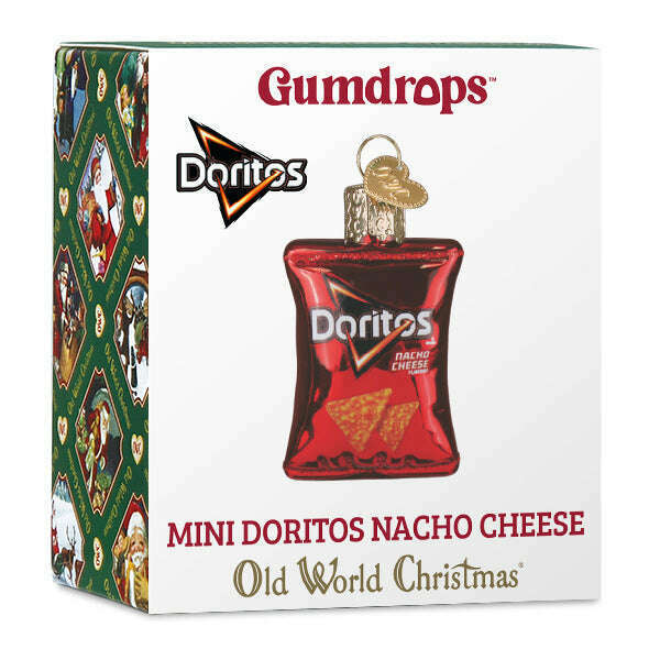 Old World Christmas Mini Doritos Nacho Cheese Blown Glass Ornament