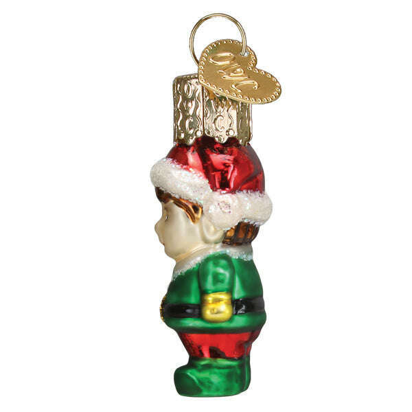 Old World Christmas Mini Elf Blown Glass Ornament