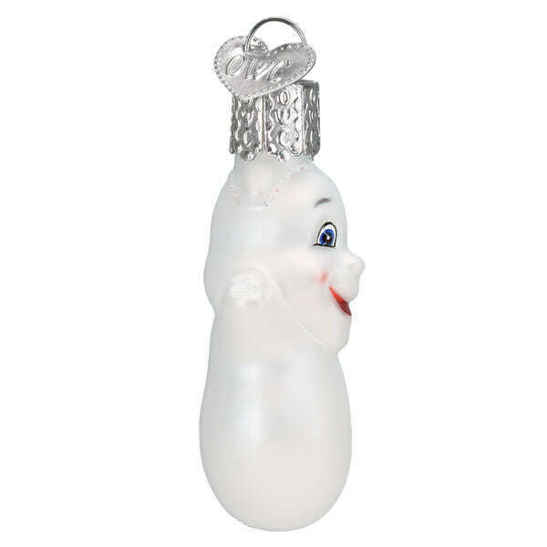 Old World Christmas Mini Ghost Blown Glass Ornament
