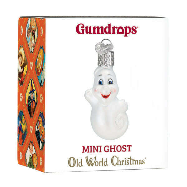 Old World Christmas Mini Ghost Blown Glass Ornament