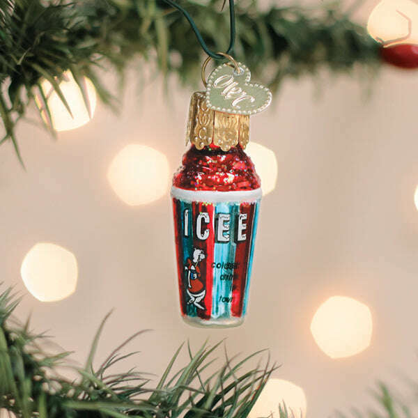 Old World Christmas Mini ICEE Blown Glass Ornament