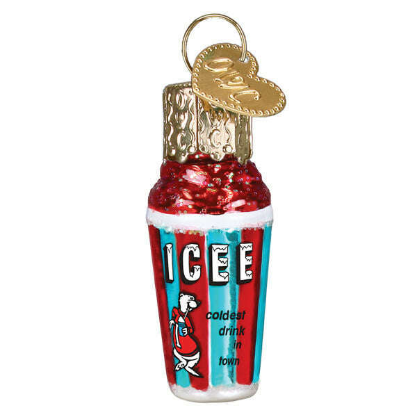 Old World Christmas Mini ICEE Blown Glass Ornament