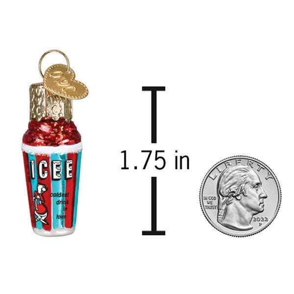 Old World Christmas Mini ICEE Blown Glass Ornament
