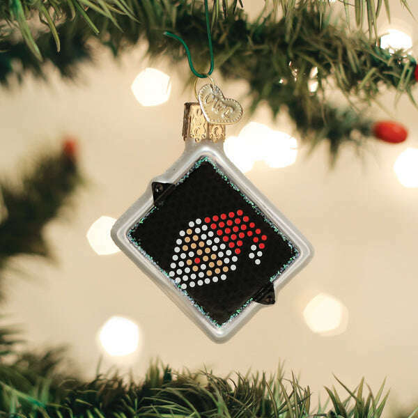 Old World Christmas Mini Lite Brite Blown Glass Ornament