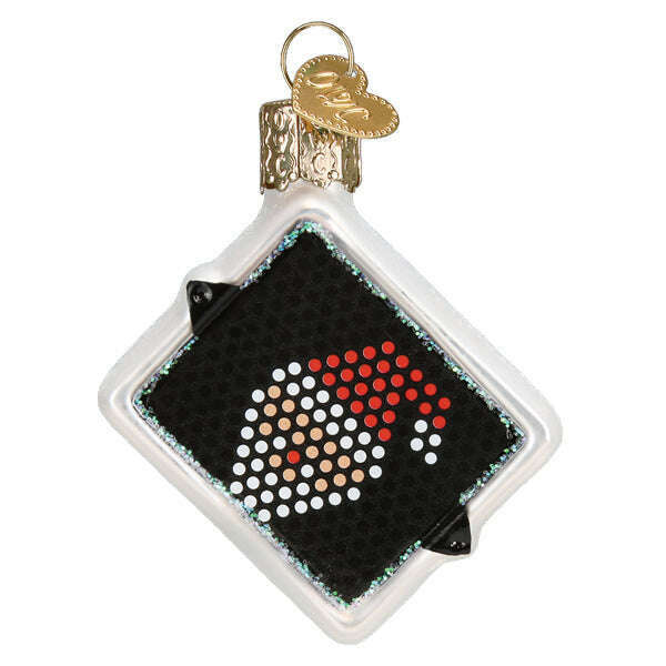 Old World Christmas Mini Lite Brite Blown Glass Ornament