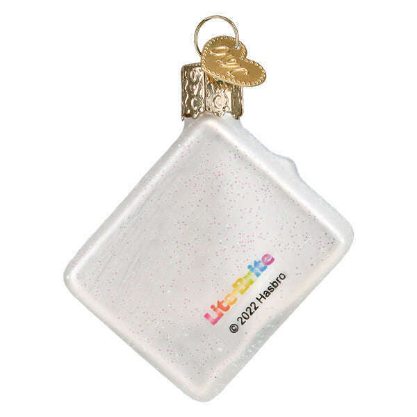 Old World Christmas Mini Lite Brite Blown Glass Ornament