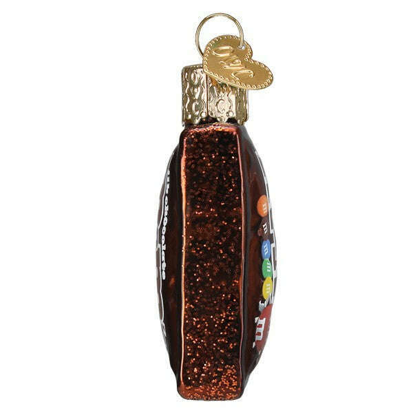 Old World Christmas Mini M&M's Bag Blown Glass Ornament