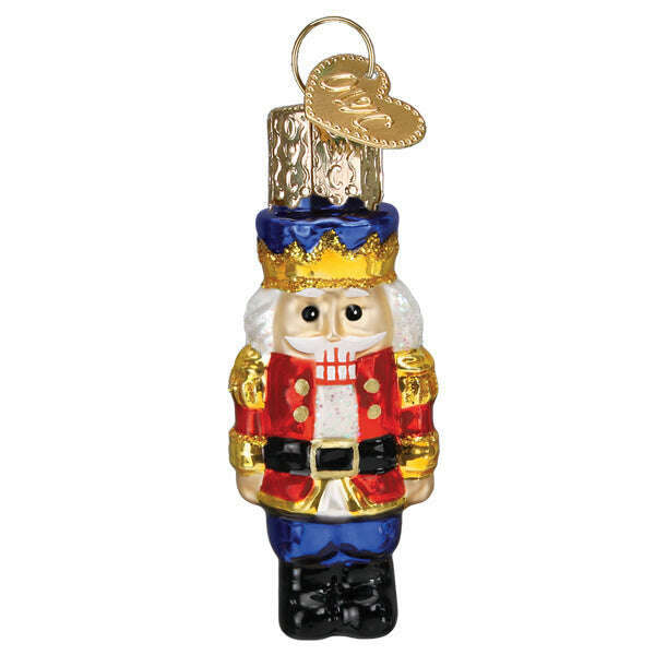 Old World Christmas Mini Nutcracker Soldier Blown Glass Ornament