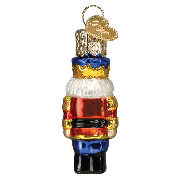 Old World Christmas Mini Nutcracker Soldier Blown Glass Ornament