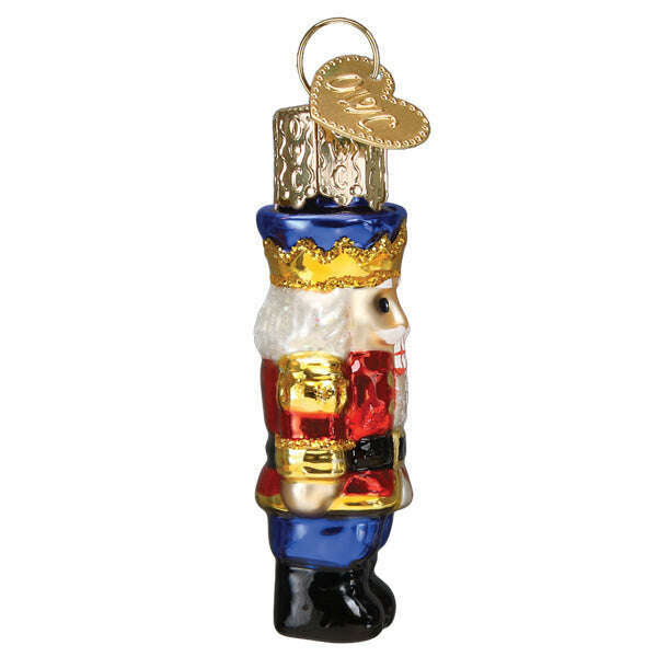 Old World Christmas Mini Nutcracker Soldier Blown Glass Ornament