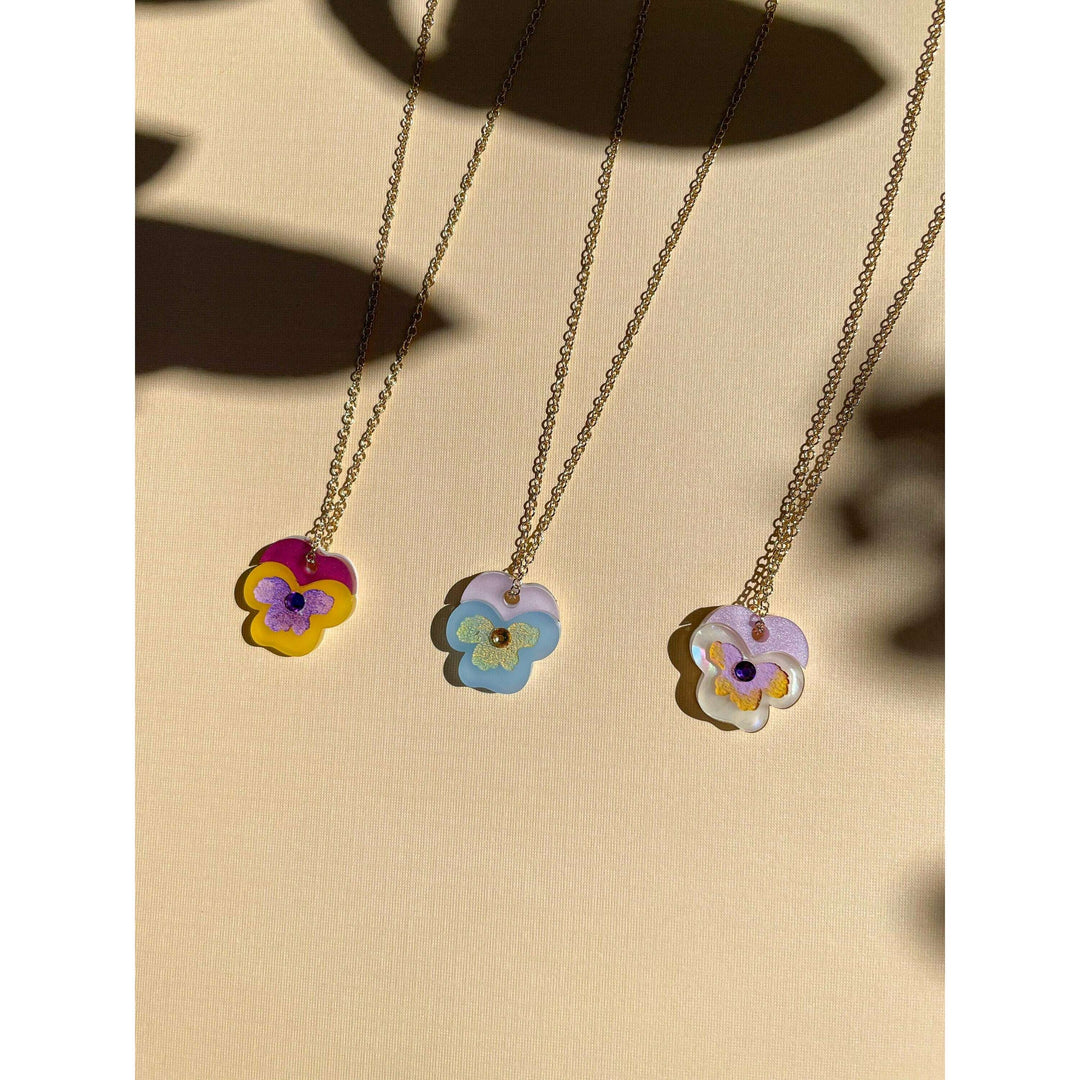 Mini Pansy Necklace