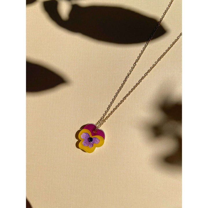 Mini Pansy Necklace