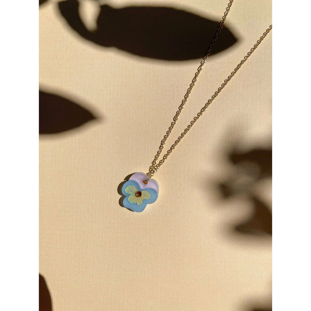 Mini Pansy Necklace