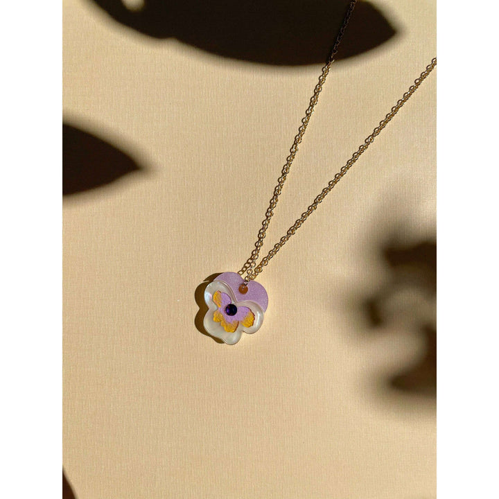 Mini Pansy Necklace