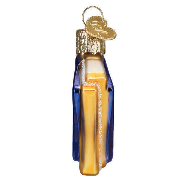 Old World Christmas Mini Passport Blown Glass Ornament