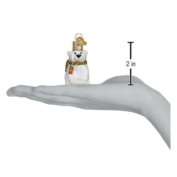 Mini Polar Bear Ornament