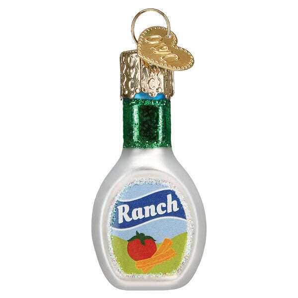 Old World Christmas Mini Ranch Dressing Blown Glass Ornament