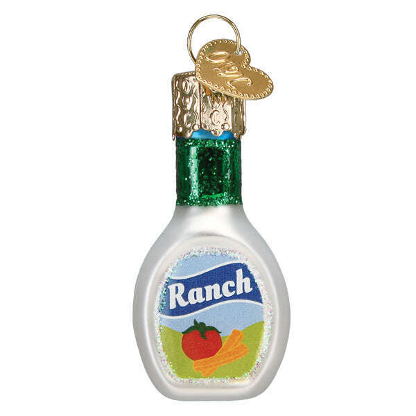 Old World Christmas Mini Ranch Dressing Blown Glass Ornament