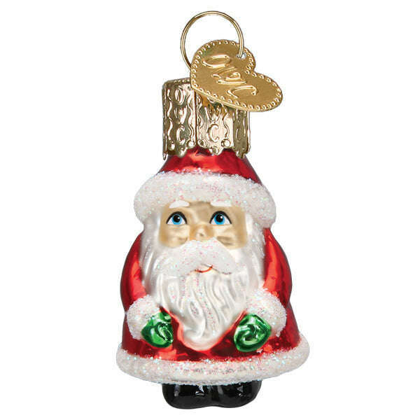 Old World Christmas Mini Santa Blown Glass Ornament