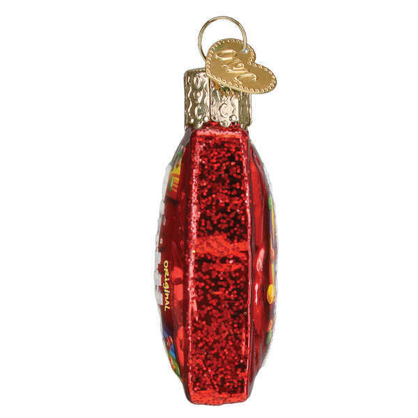Old World Christmas Mini SKITTLES Bag Blown Glass Ornament