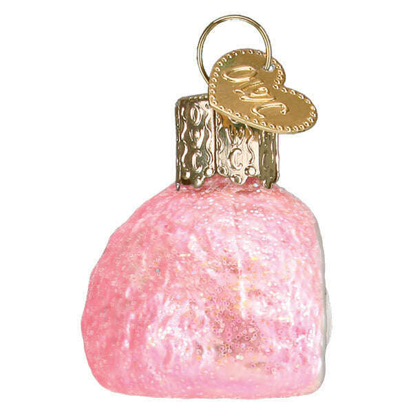 Old World Christmas Mini Snoball Blown Glass Ornament