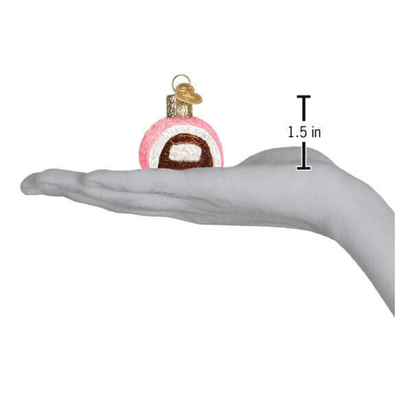 Old World Christmas Mini Snoball Blown Glass Ornament