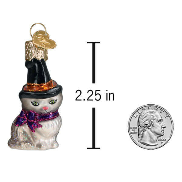 Mini Witch Cat Ornament