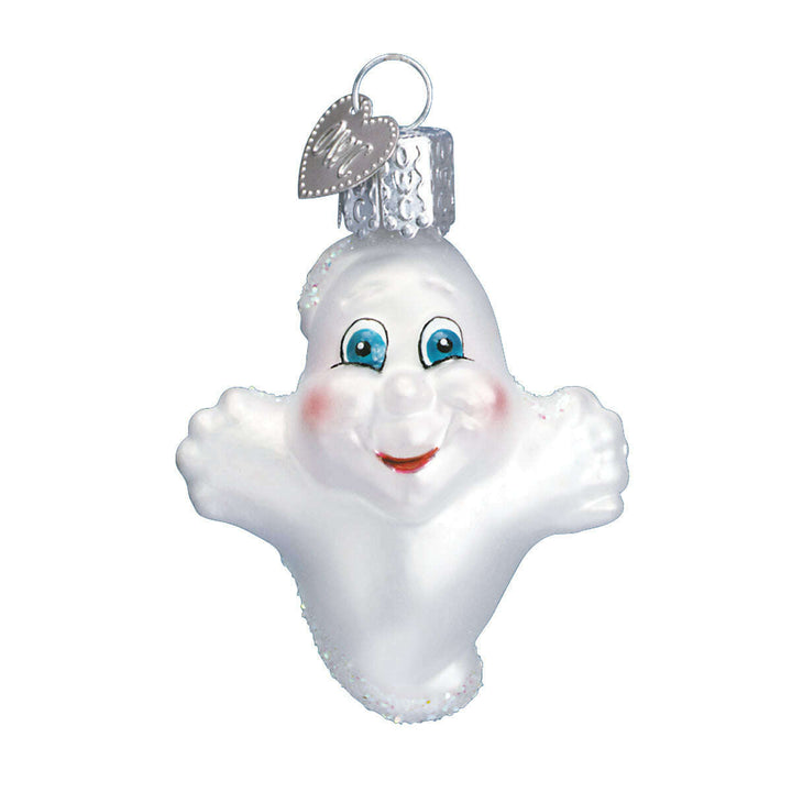Old World Christmas Miniature Ghost Blown Glass Ornament