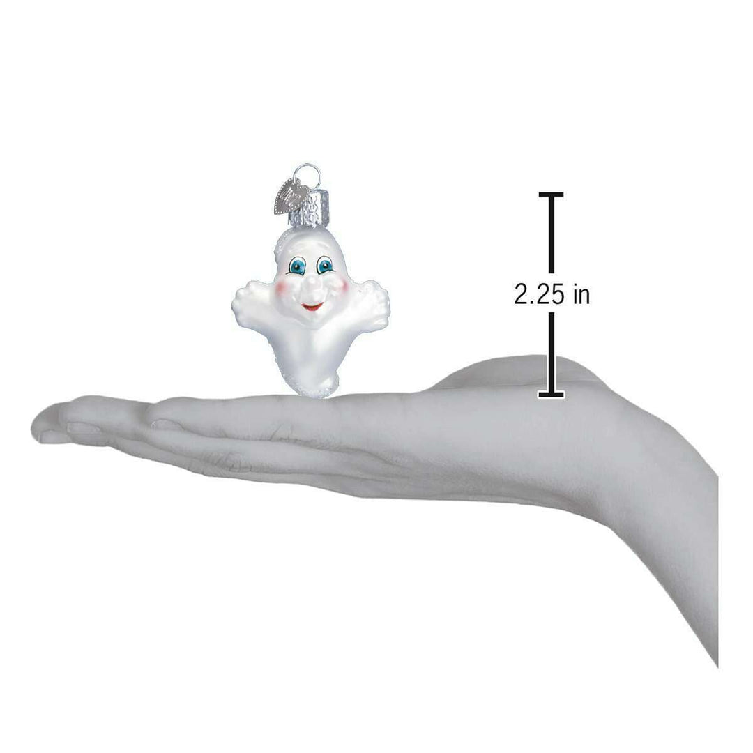 Old World Christmas Miniature Ghost Blown Glass Ornament