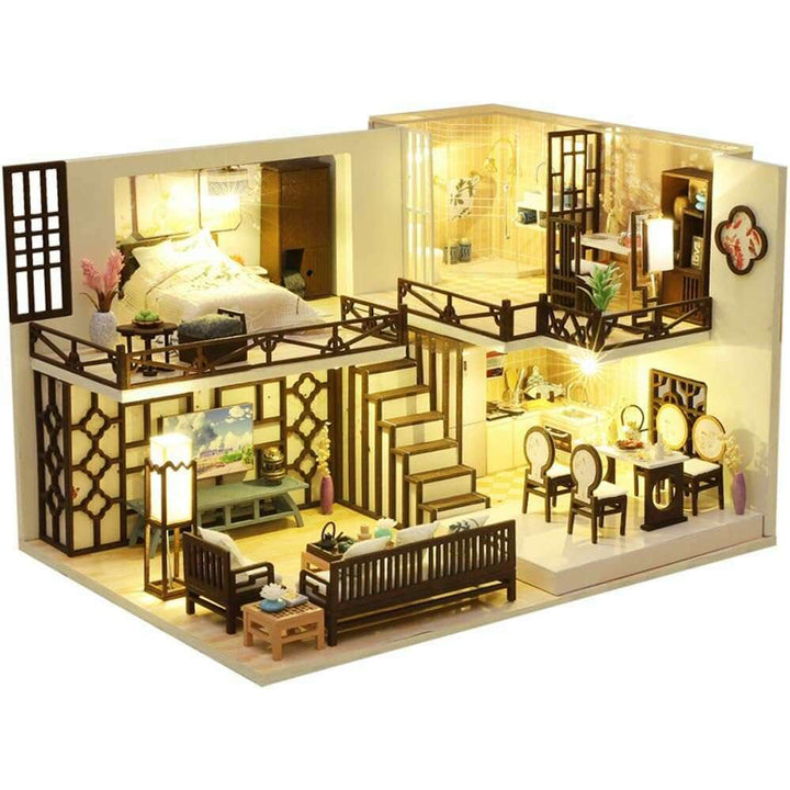 Miniature Wizardi Roombox Kit - British Style Dollhouse Kit