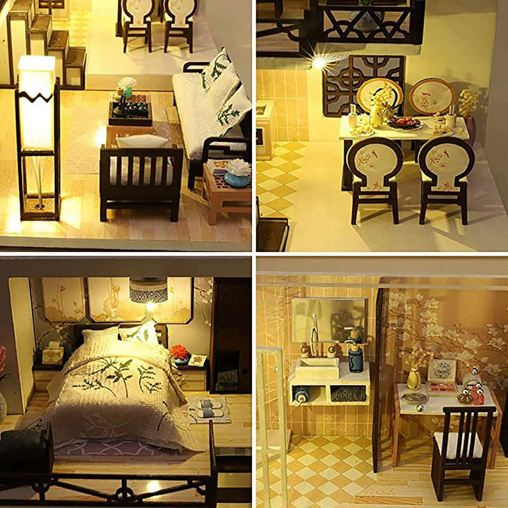 Miniature Wizardi Roombox Kit - British Style Dollhouse Kit