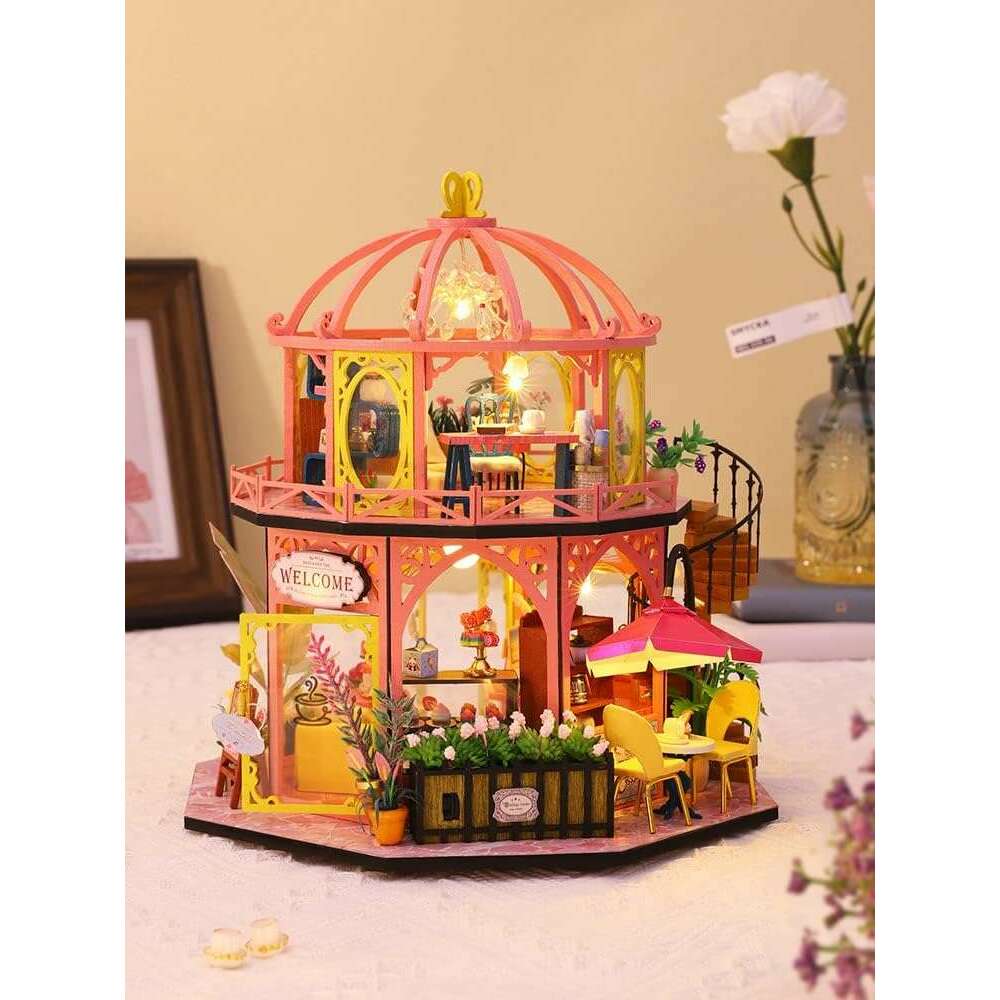 Miniature Wizardi Roombox Kit - Dessert Cafe Dollhouse Kit
