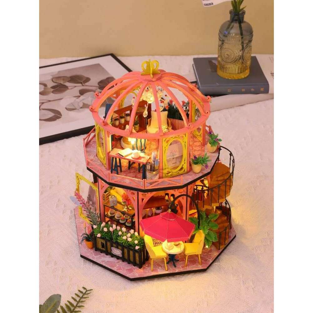 Miniature Wizardi Roombox Kit - Dessert Cafe Dollhouse Kit