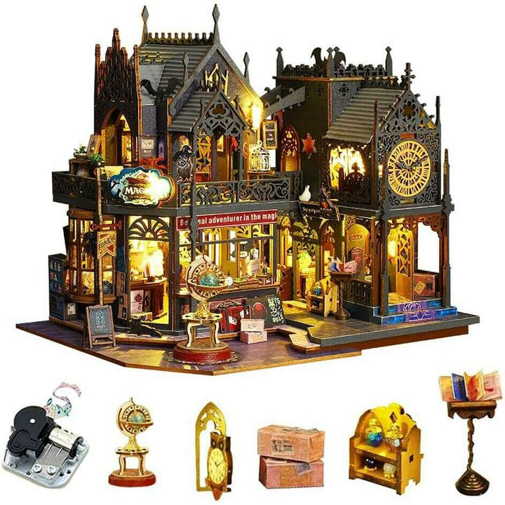 Miniature Wizardi Roombox Kit - Holo Magic City Dollhouse Kit