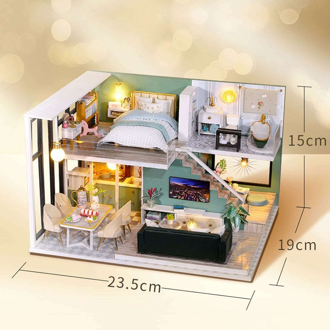 Miniature Wizardi Roombox Kit - Modern Style Dollhouse Kit