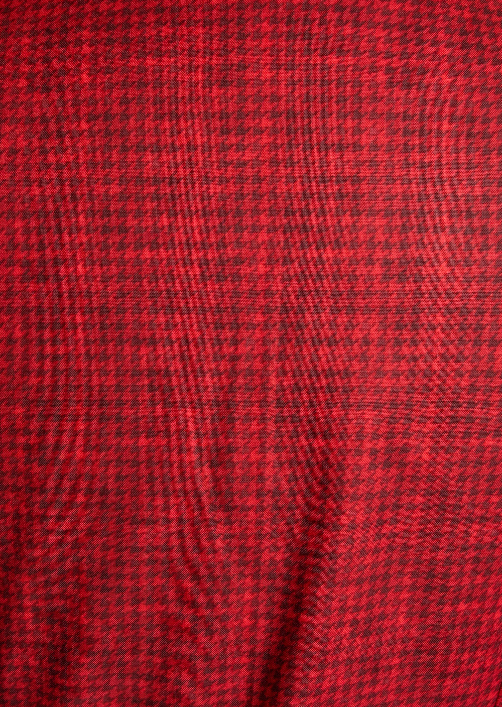 Diner Dress- Mini Houndstooth, Red