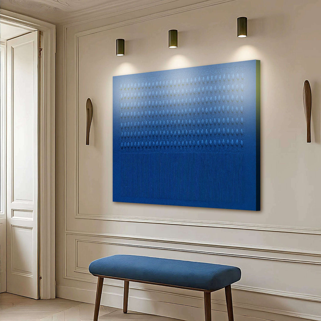 Minimalist Blue Gradient Abstract Wall Art