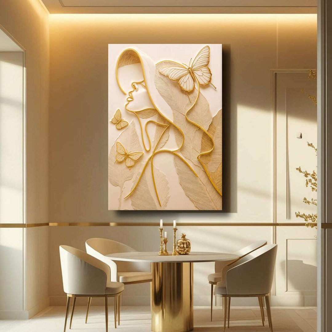 Minimalist Woman Line Wall Art