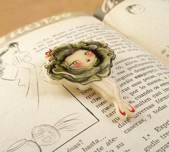 Miss Cauliflower Brooch by LaliBlue - Quirks!