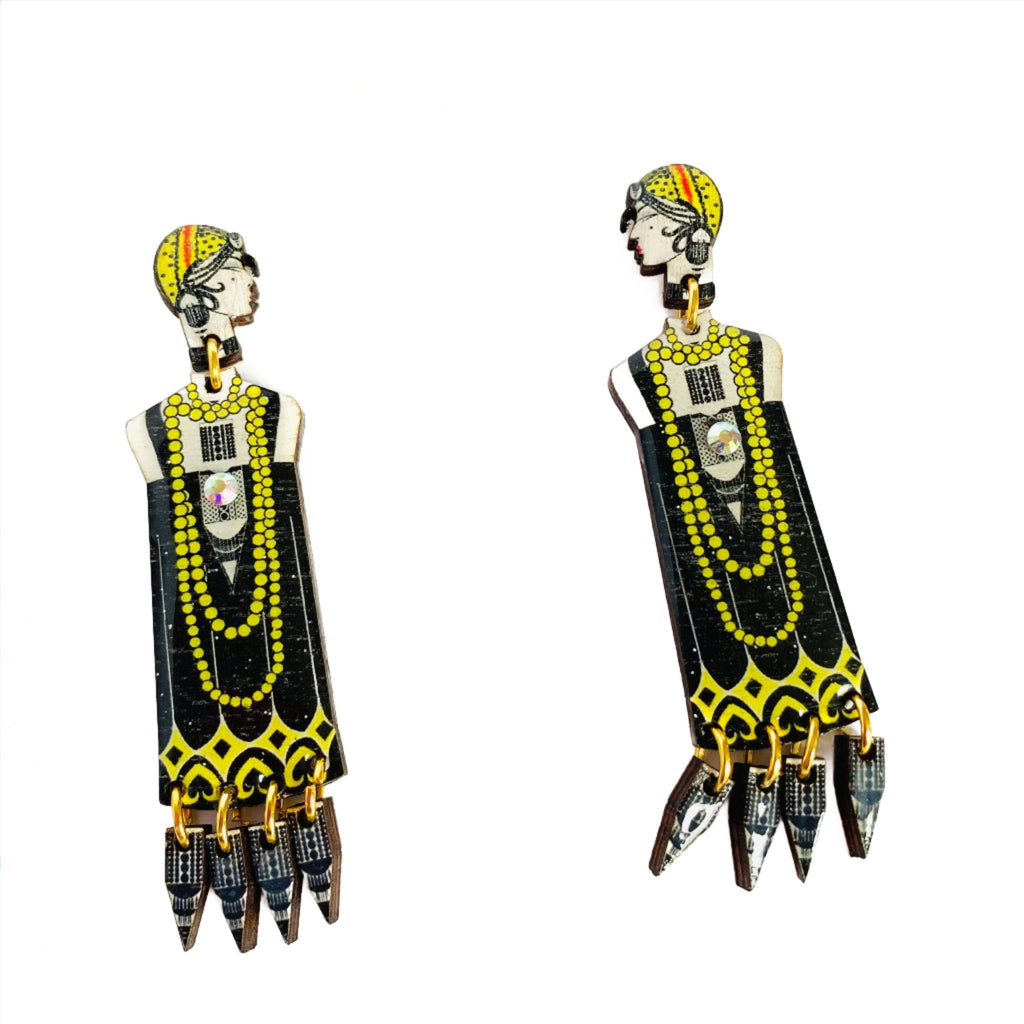 Miss Charleston Statement Earrings By Rosie Rose Parker - Quirks!