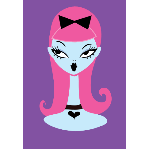 Bubblegum Boo Spooky Doll Brooch by Miss Fluff x Lipstick & Chrome – view 2