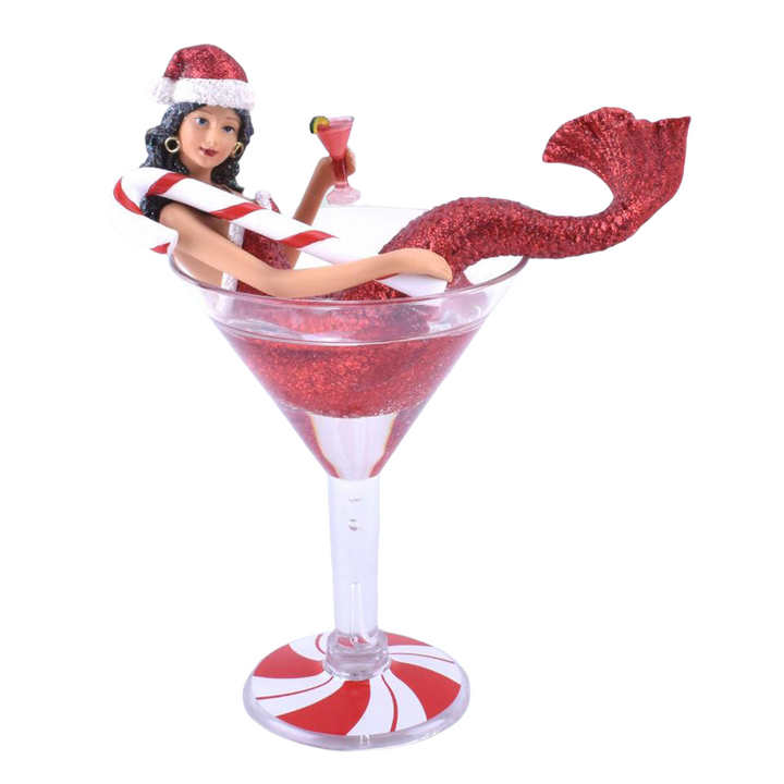 Miss Peppermintini Mermaid Ornament by December Diamonds