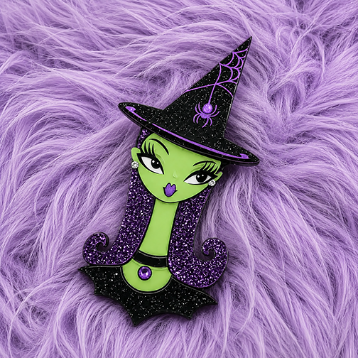 Hex Appeal Spooky Doll Brooch by Miss Fluff x Lipstick & Chrome