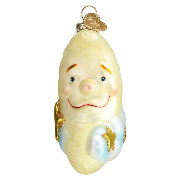 Old World Christmas Mister Moon Blown Glass Ornament