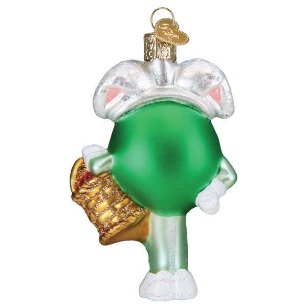 Old World Christmas M&amp;M'S Green Easter Blown Glass Ornament