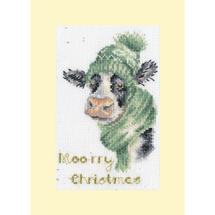 Moo-rry Christmas  XMAS67 Counted Cross Stitch Kit